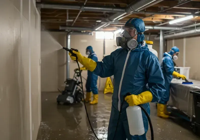 Basement Sanitization and Antimicrobial Treatment process in Boyette, FL